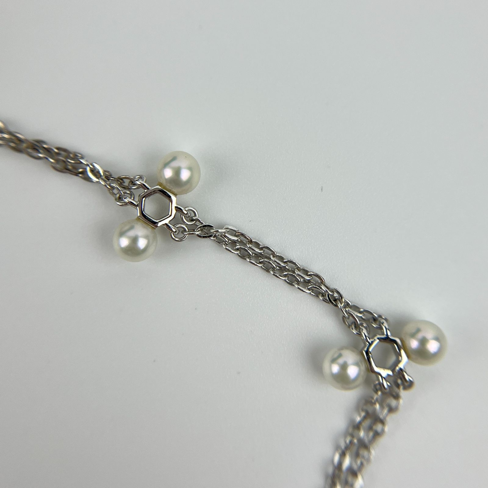 中古】MIKIMOTO ミキモト アクセサリー ブレスレット パール シルバー 