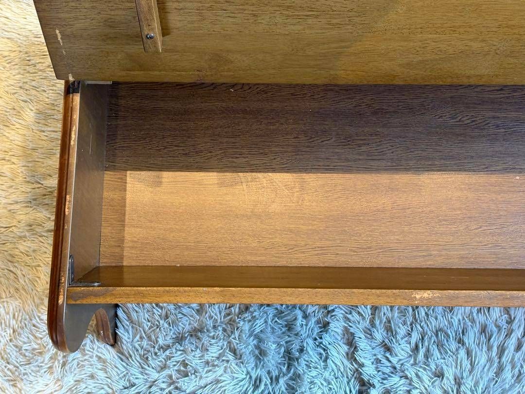 レトロ ヴィンテージ カントリー ベンチ ウッドベンチ 収納ベンチ 3人用