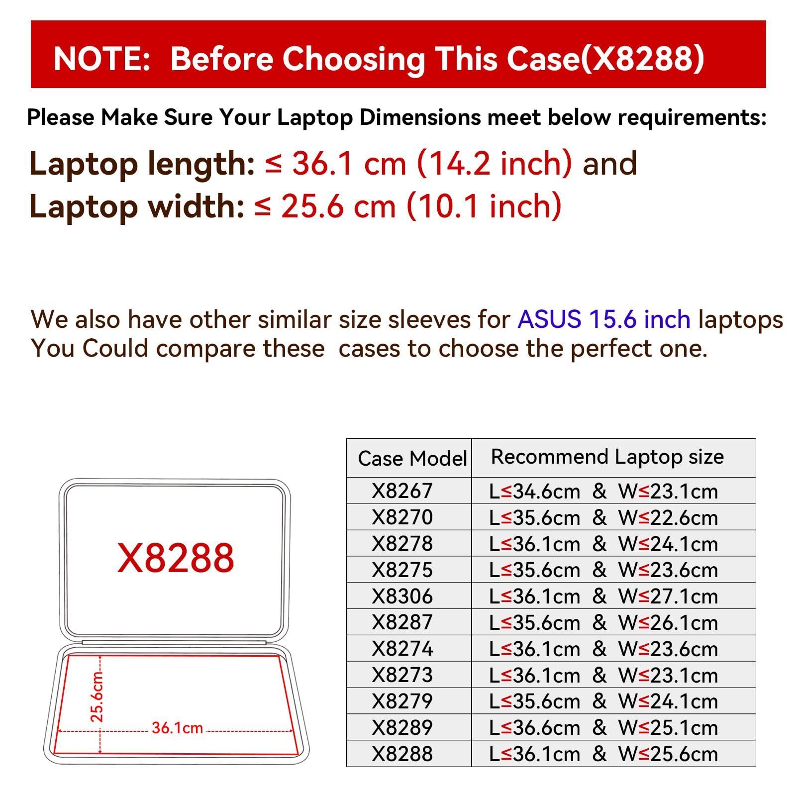 ハードEVA保護スリーブケース 15.6インチ ASUS F512/ と MDM( Black, For ASUS 15.6インチ（M79）)