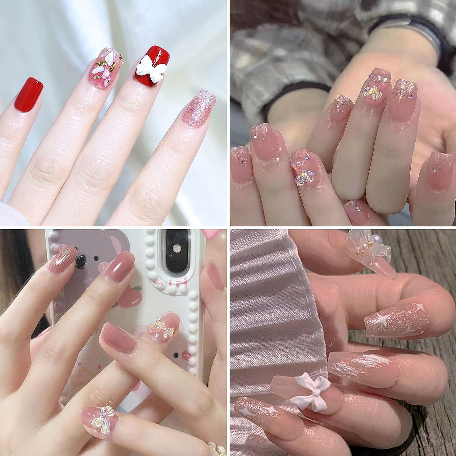 ネイルパーツ   レジン  3D キャラ リボン ハート くま ネイルパーツ レジン 3D キャラ リボン ハート くま ネイルパーツ クマ