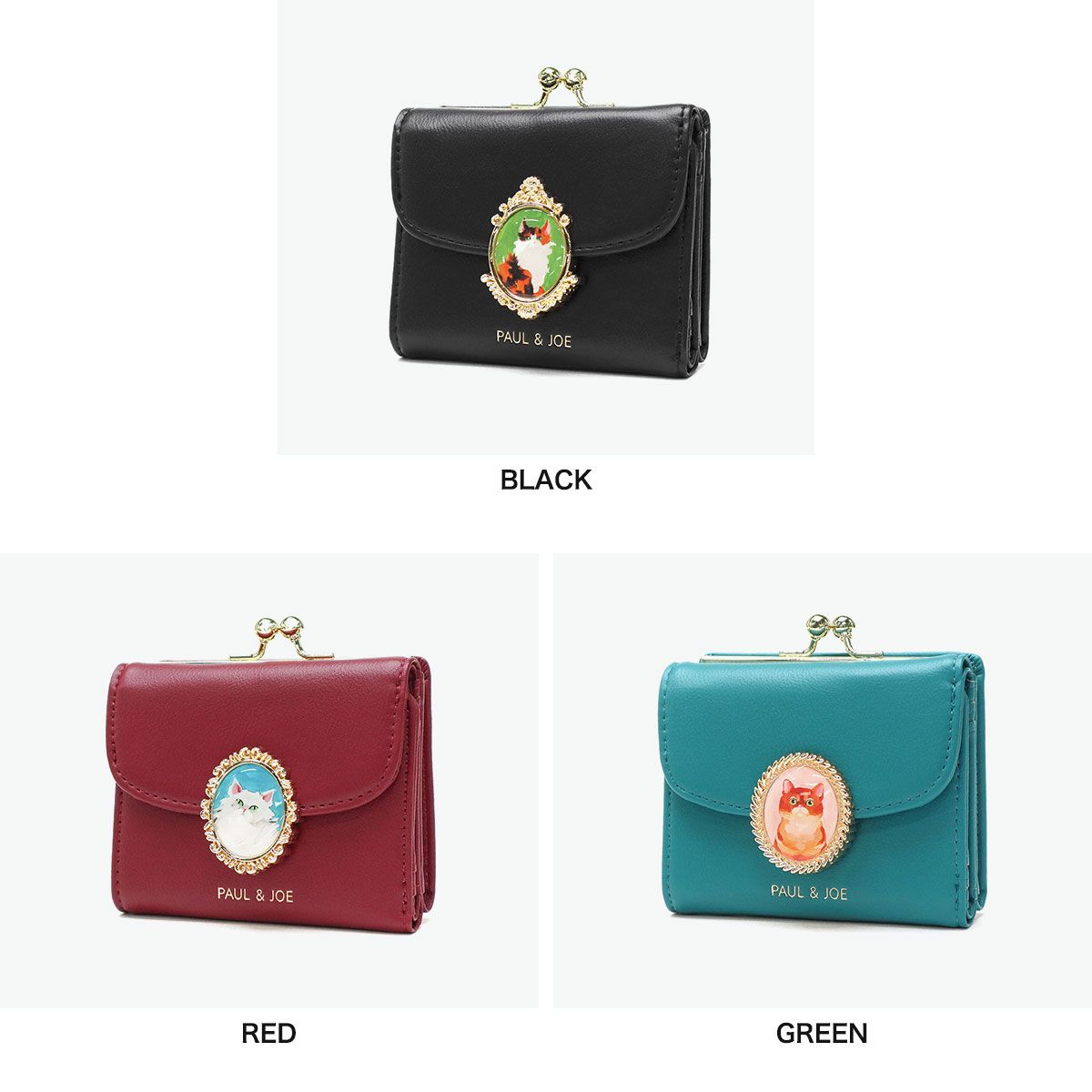 ❤【新作♪】【可愛さ×高級感♪】お洒落可愛い猫のコンパクトミニ財布