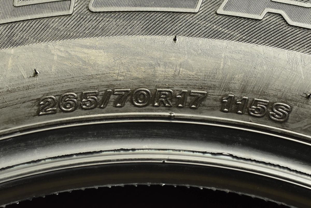 超バリ溝】ブリヂストン デューラー H/T 684II 265/70R17 1本 ジープ 