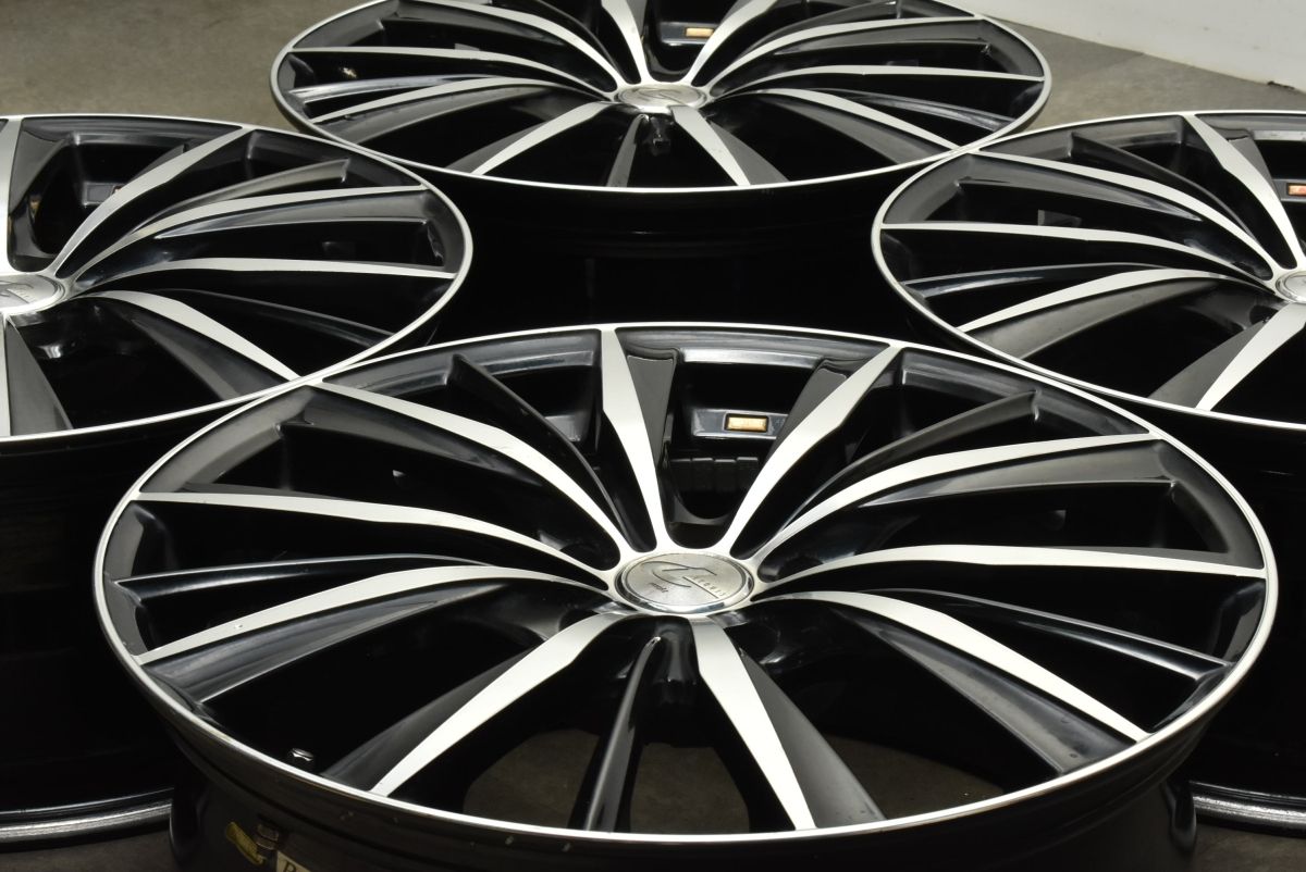 カスタム用に レオニス VX 19in 8J 48 PCD114.3 4本セット ノア ヴォクシー クラウン オデッセイ ステップワゴン スカイライン 可