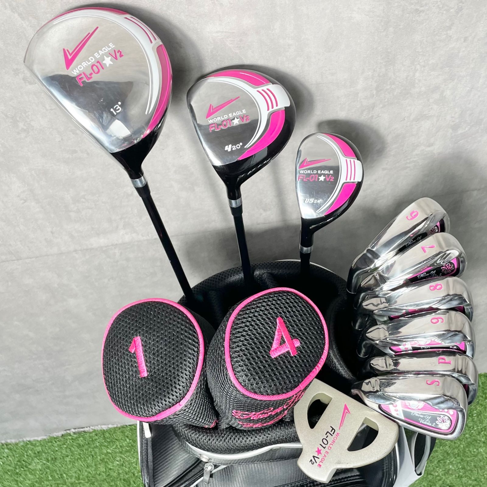 貴重レフティ！バッグ新品！ほぼ未使用！豪華10本】Callaway REVA 