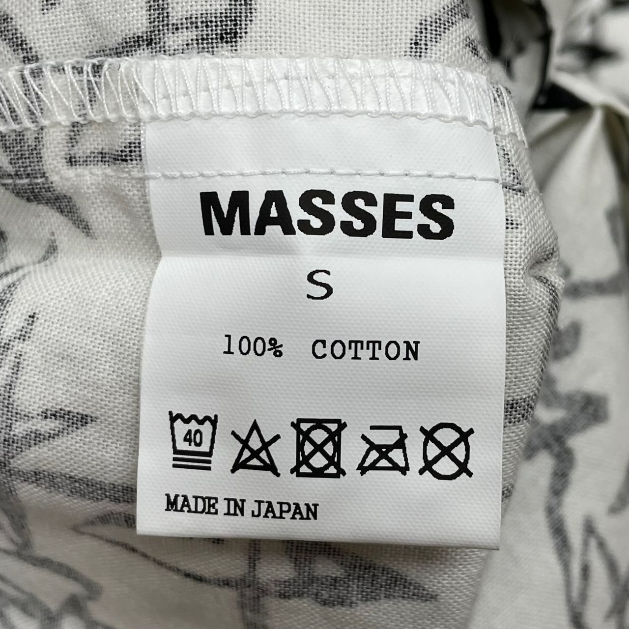 定価27500円 新品 MASSES 19SS BRUSH SHIRTS ブラッシュ シャツ マシス