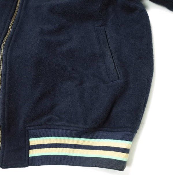 CAV EMPT ネイビー　ジップアップジャケット C.E シーイー 日本製 CoBrA ZIP JACKET メルトンジップアップ