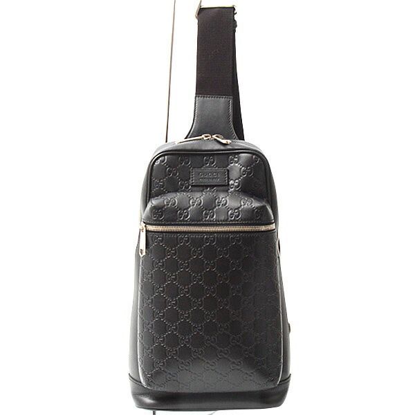 グッチ バッグ メンズ クロスボディバッグ グッチシマ ブラック GUCCI