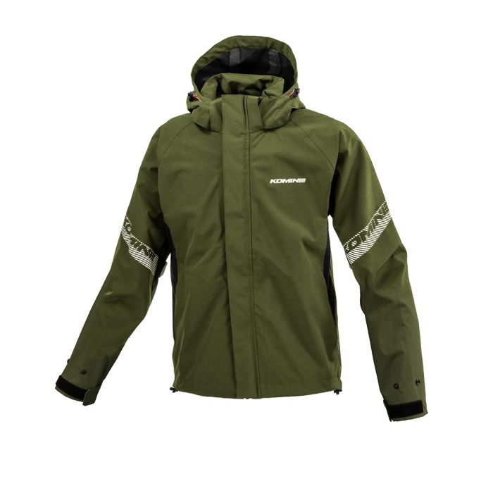 5営業日で発送 コミネ Komine RK-549 BREATHER 3 LAYER RAIN JKT OL L 品番 03-549 OLIVE L