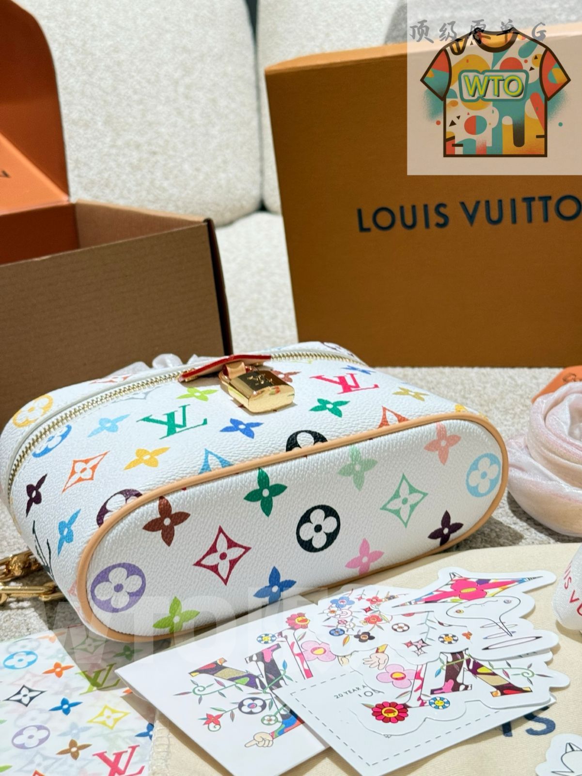 今日WTO】Louis Vuitton ルイヴィトン ホワイトマルチカラー