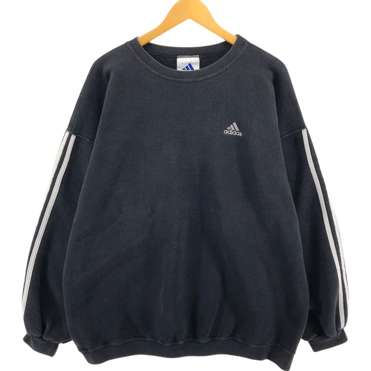 古着 アディダス adidas ワンポイントロゴスウェットシャツ トレーナー メンズXXL相当/eaa506591