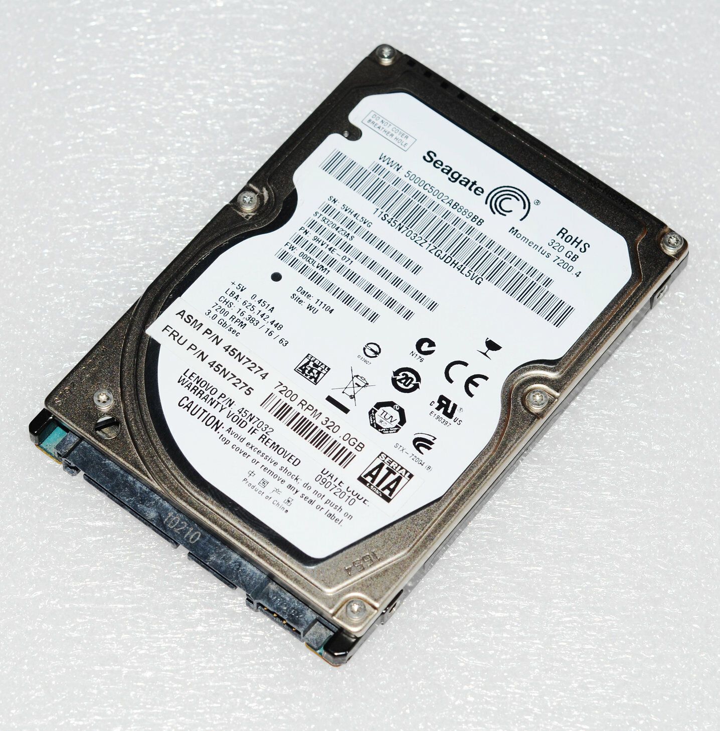 Seagate 7200.4 ST9320423AS 320GB 2.5 【公式ショッピングサイト】