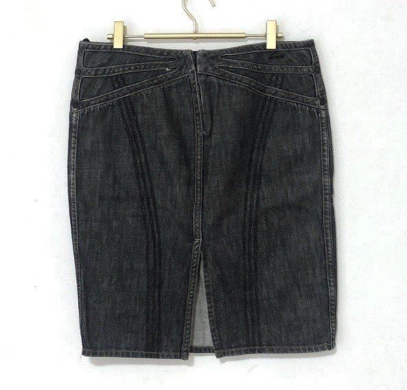□【美品】GUCCI グッチ デニム タイト スカート サイズ44/am-A-210 