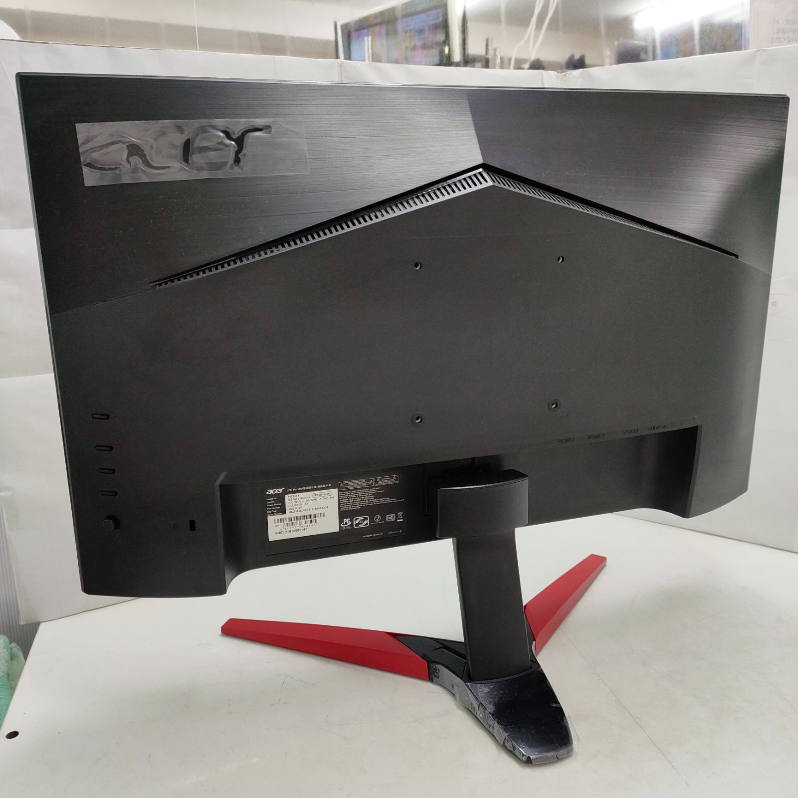 ◇ acer 23.8インチ ゲーミングモニター 2022年製 VA非光沢 KG241Y 