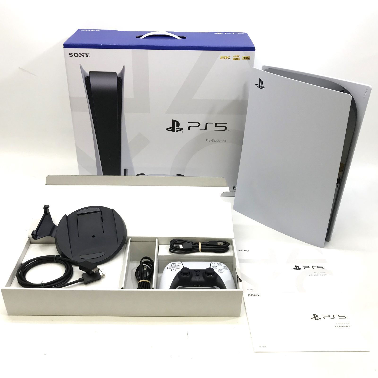 【G-0096】PS5 本体 CFI-1200A01 ディスクドライブ搭載モデル PlayStation5 完品 動作確認済認済③