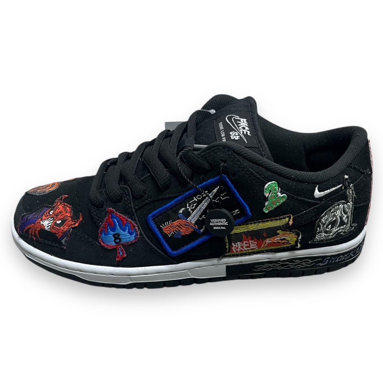 新品 NECKFACE × NIKE SB DUNK LOW PRO QS ネックフェイス × ナイキ SB ダンク ロー プロ QS  ブラック/ホワイト(DQ4488-001) スニーカー 26cm 77906A2 - メルカリ