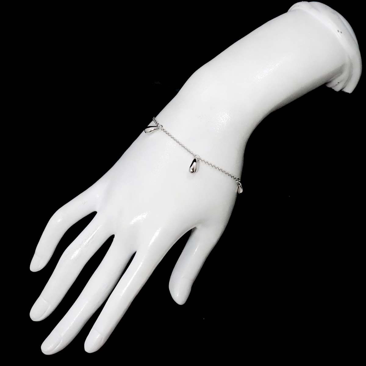 ティファニー TIFFANY&CO. ティアドロップ 5P ブレスレット 17cm SV シルバー 925 Bracelet 90248057