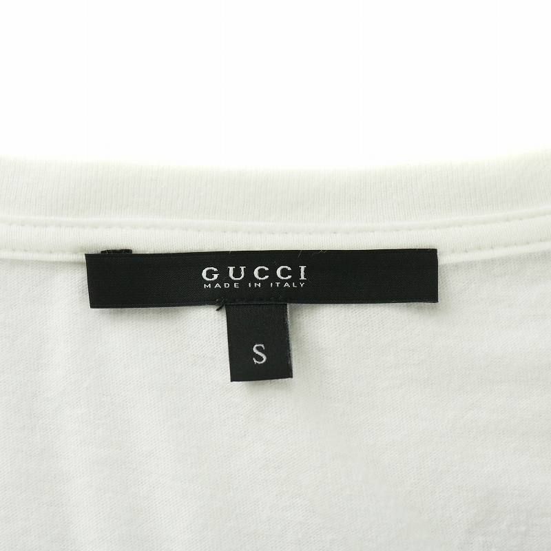 美品　GUCCI グッチ ナンバリングプリント 半袖Tシャツ　ホワイト　Sサイズ グッチ GUCCI Tシャツ カットソー 半袖 クルーネック WEB
