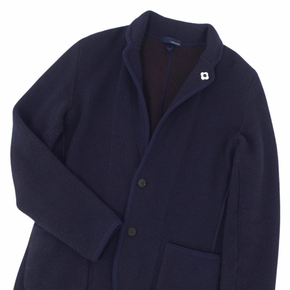 美品 ラルディーニ LARDINI ニット ジャケット テーラードジャケット 