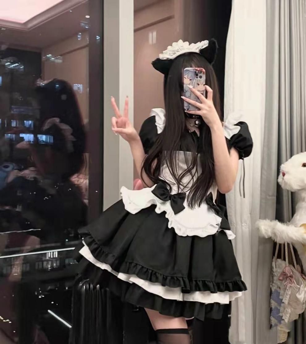 メイド服 olita ワンピース ロリータ服 和風 日本式 ロリータ