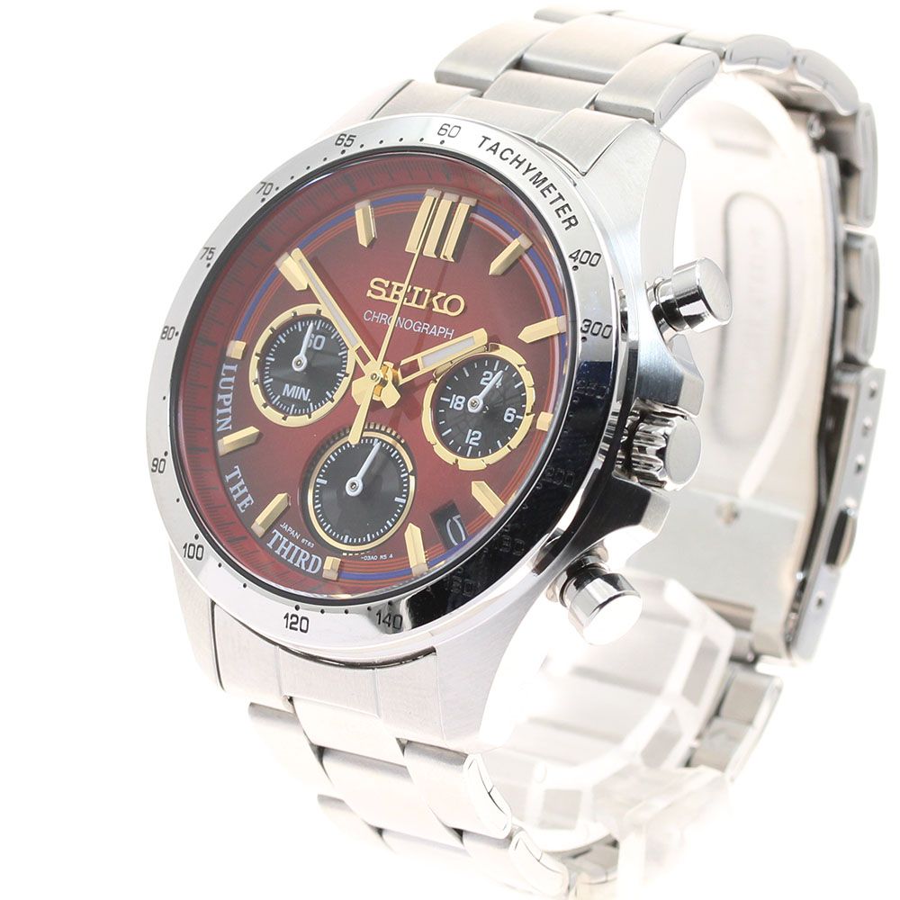 セイコー SEIKO 8T63-02X0 ルパン三世×セイコー オフィシャルウオッチ 世界3000本 クォーツ メンズ箱 保証書付き_913700 NICORILABO_COM