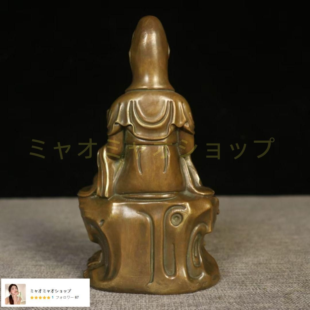 仏教美術 仏像 送子観音菩薩銅像 銅製品 工芸 品置物 - メルカリ