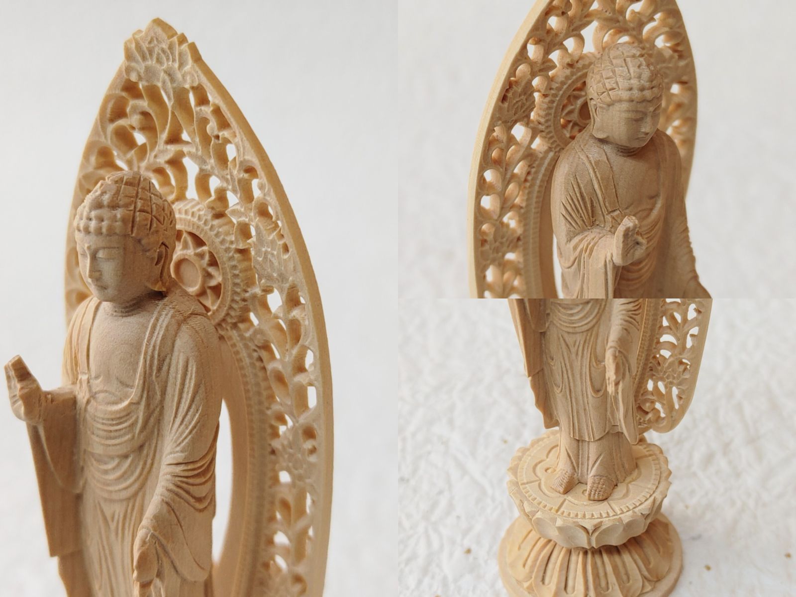 阿弥陀如来立像極小#401 【ミニ仏像】阿弥陀如来 専用厨子付き 厨子