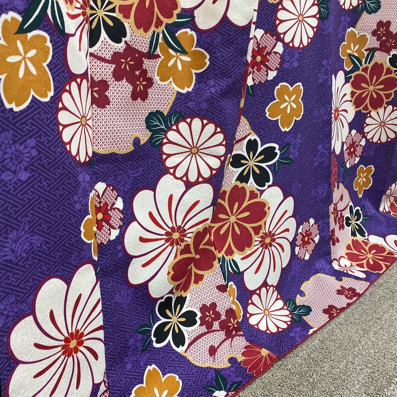 二尺袖 ポリエステル着物