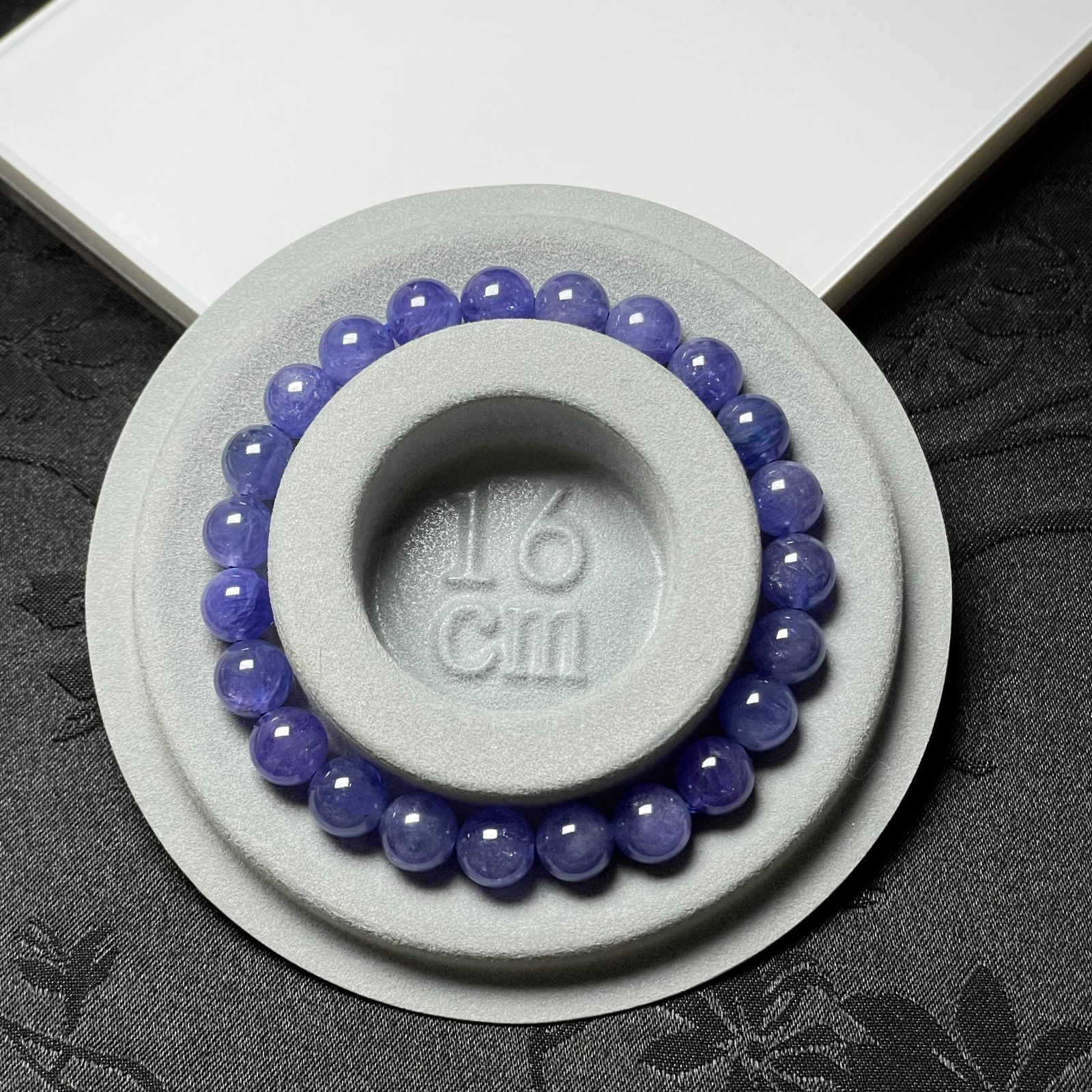 夢色 EU製 タンザナイト パワーストーン ブレスレット 天然石 原石 お守り プレゼント 7.7-8.2mm ZZ1607 WWW_SHINETEETH_COM