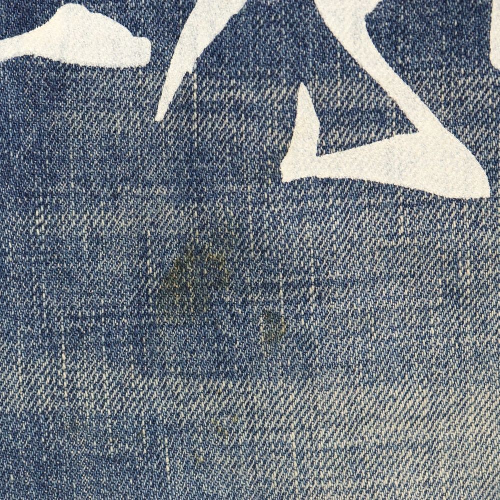 cvtvlist (カタリスト) Painted Denim Pants 2201020405 ロゴプリント