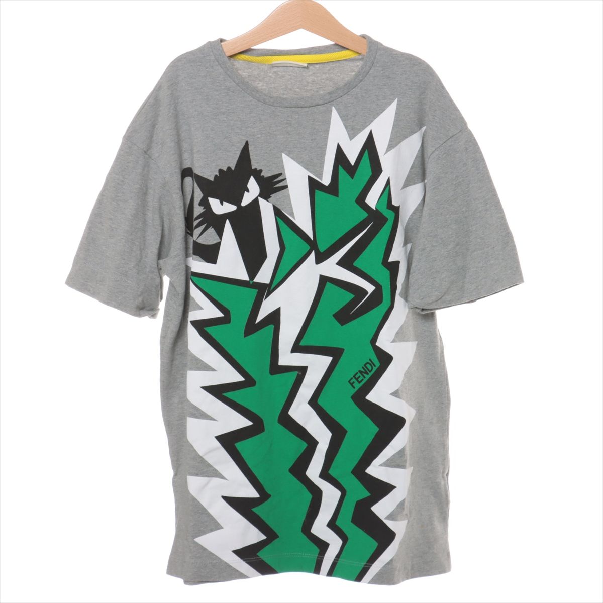 FENDI(フェンディ) モンスターTシャツ FY0682 1JJ ブラック サイズ 44｜【公式】カインドオルオンライン ブランド 古着・中古通販【kindal】