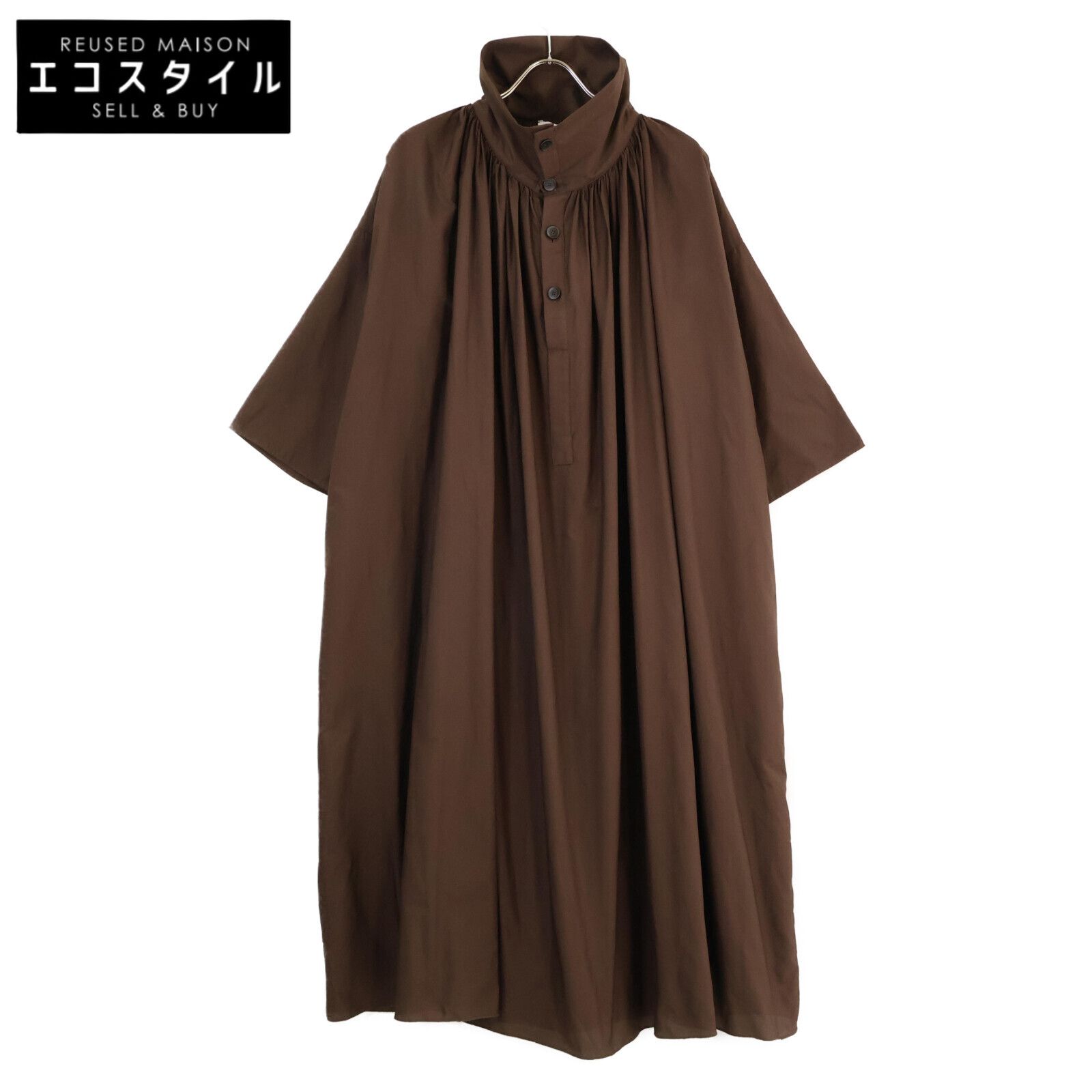 HACHE アッシュ hache ハーフボタンワンピース 42