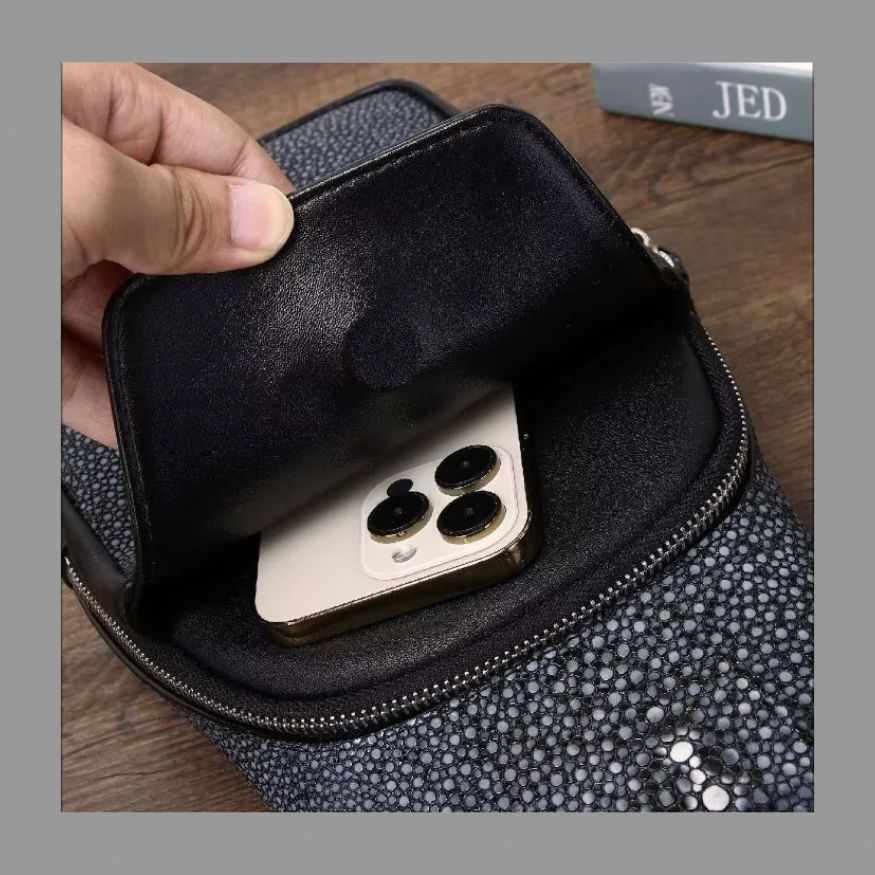 スティングレイ ボディバッグ ガルーシャ エイ革 本革 ハンドメイド 新