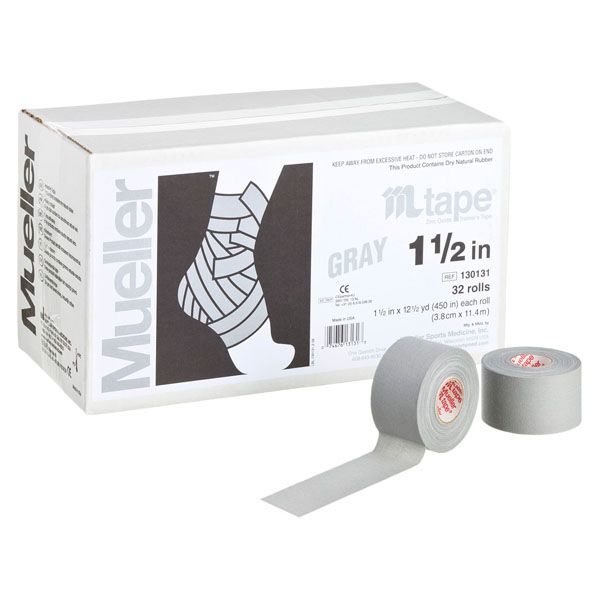 ミューラー MUELLER Mテープ チームカラー38mm グレー  130829 ミューラー MUELLER Mテープ チームカラー38mm グレー 130829 -