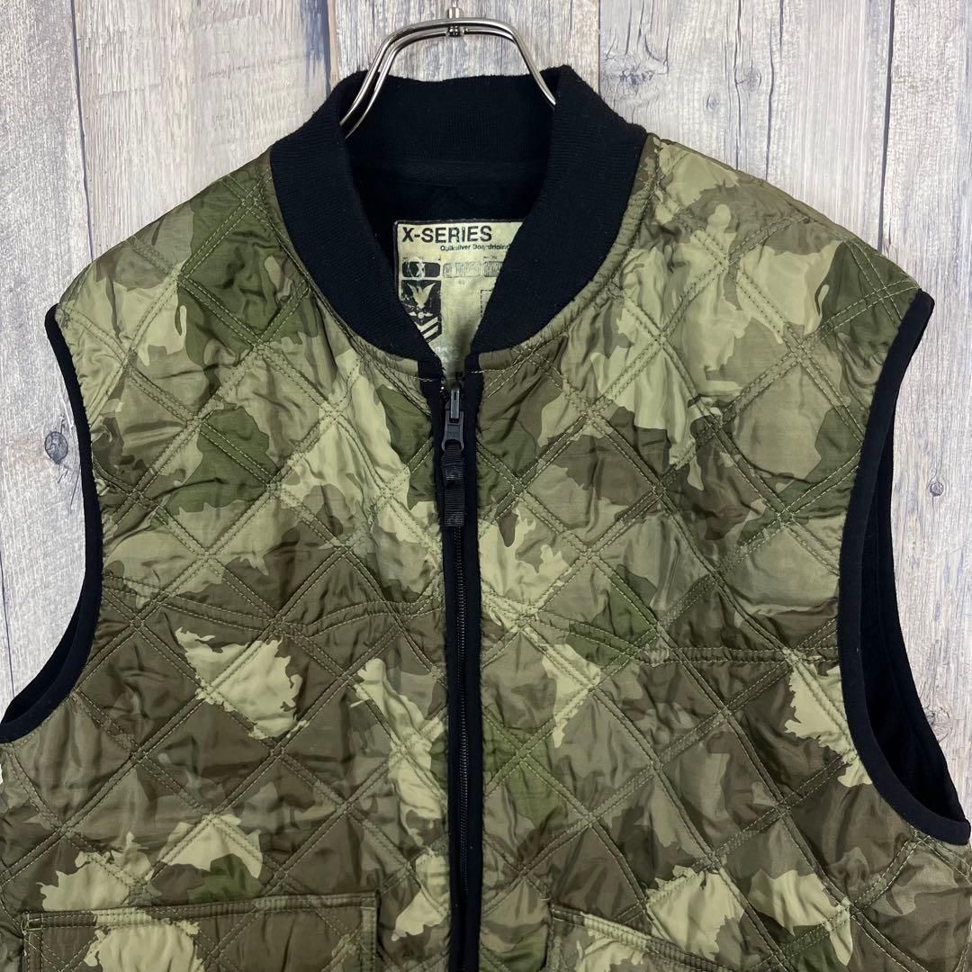 OLD QUIKSILVER 00s クイックシルバー 迷彩 中綿 ダウンベスト - メルカリ