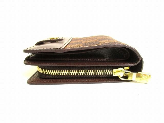 ルイヴィトン LOUIS VUITTON ダミエ コンパクトジップ 2つ折り 財布