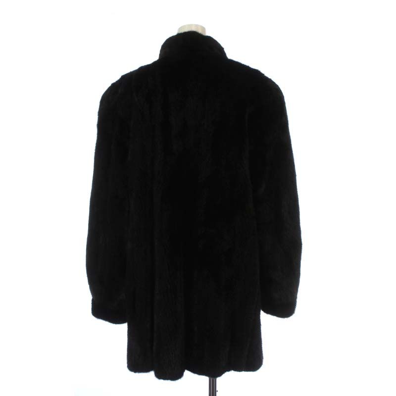 最新購入BLACK　GLAMA　MINK　ミンク　毛皮　ショート　コート　ダークブラウン ジャケット・アウター