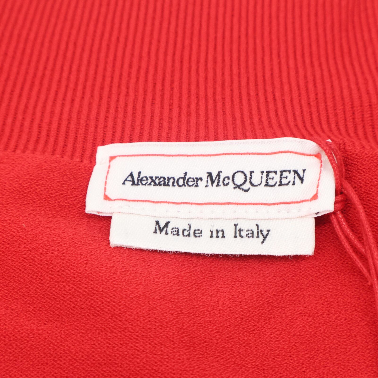 Alexander McQueen アレキサンダーマックイーン ﾚｯﾄﾞ ﾊｰﾌｽﾘｰﾌﾞ