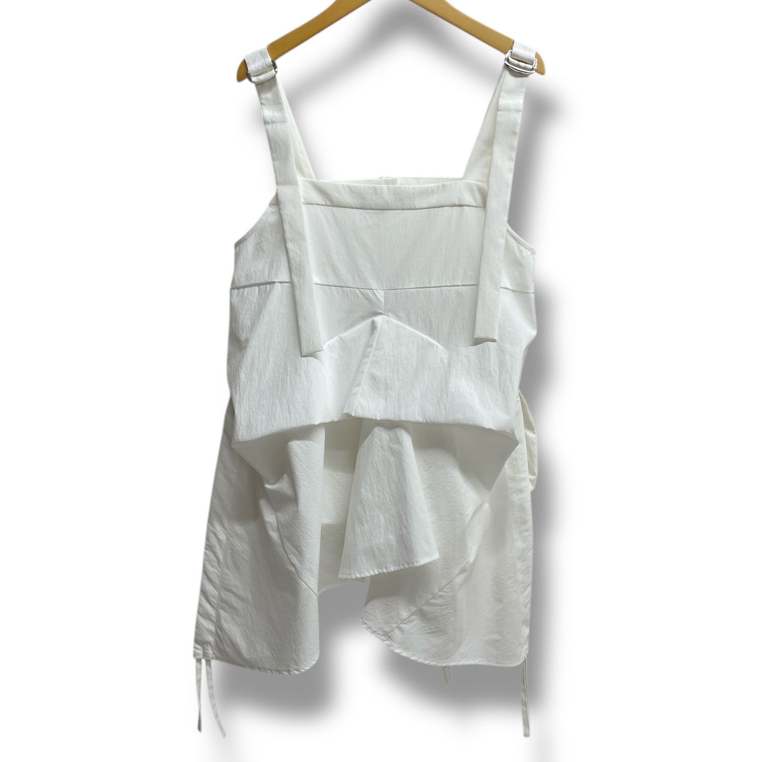 新品未使用 UN3D. トライアングル タック シャツ キャミソール UN3D. - TRIANGLE TUCK SH CAMISOLE / トライアングルタックシャツ