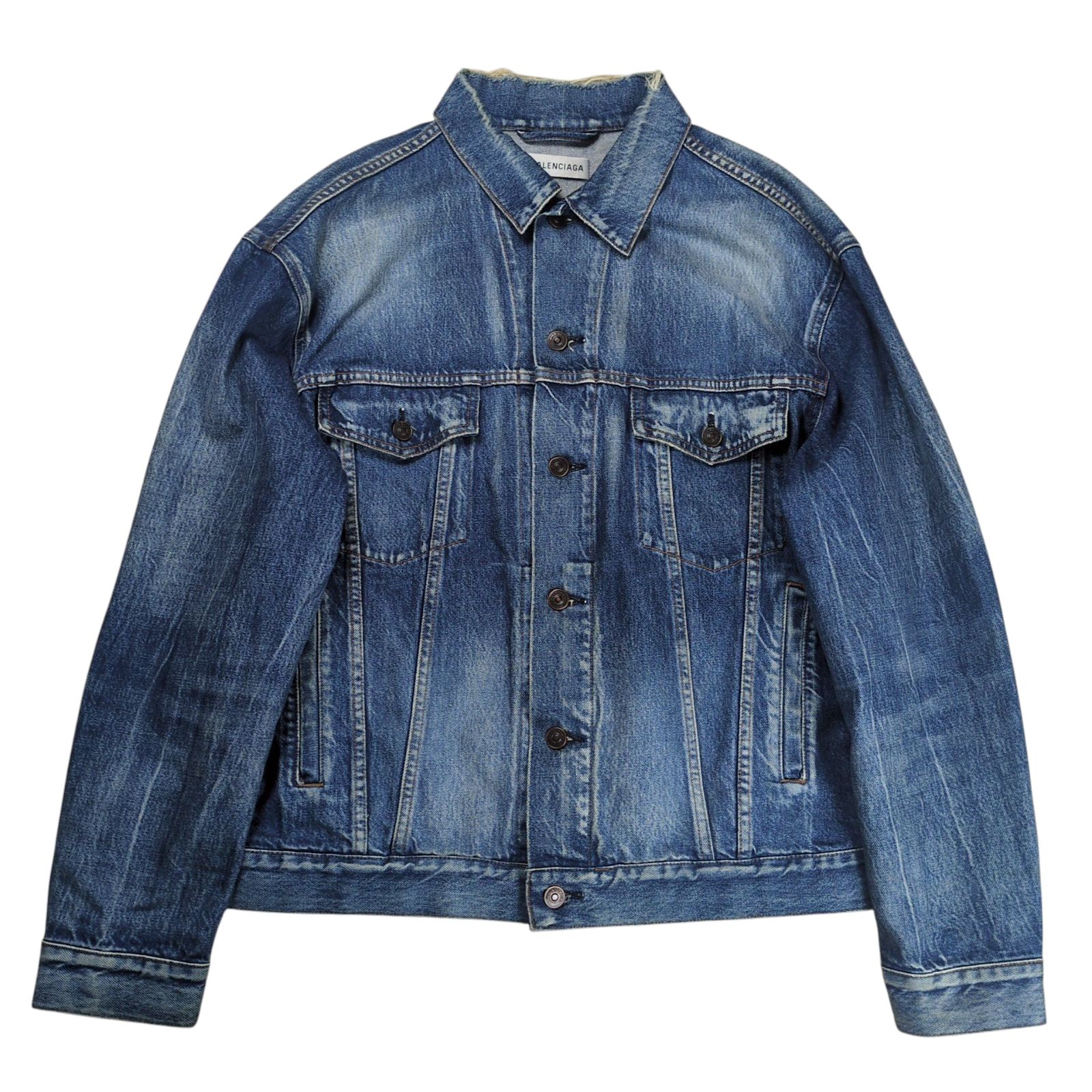 バレンシアガ ノートルダム デニムジャケット Balenciaga Oversized Denim Jacket | Saks Fifth Avenue