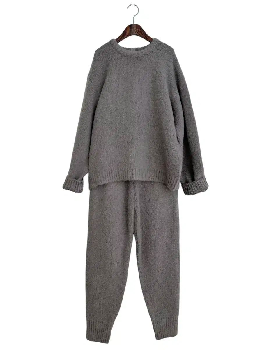 ZARA コントラストドローストリングフーディ グレー 通信なし) ニット+