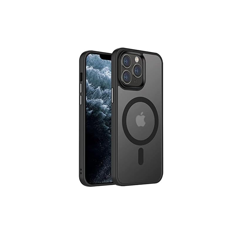 【米軍規格・Magsafe対応】Gtsoho iPhone 11 Pro 用 ケース 半透明 マグネット搭載 ワイヤレス充電 耐衝撃 耐久性 全面保護 黄ばみなし ストラップホール付き イフォン11 Pro用 カバー マグセーフ対応