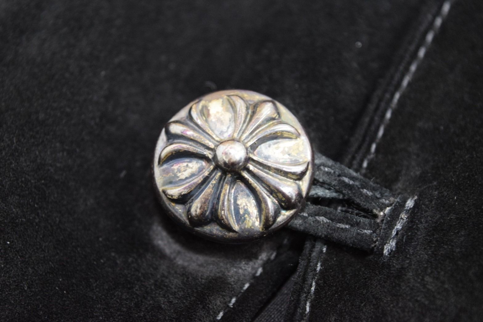 CHROME HEARTS クロムハーツ スエードレザーベスト M オールド CHROME HEARTS クロムハーツ レザー スエード ベスト 原本無 国内正規