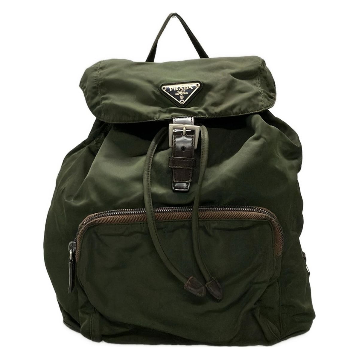 PRADA プラダ ナイロンバックパック　カーキ PRADA（プラダ)ナイロン リュックサックバッグ カーキ