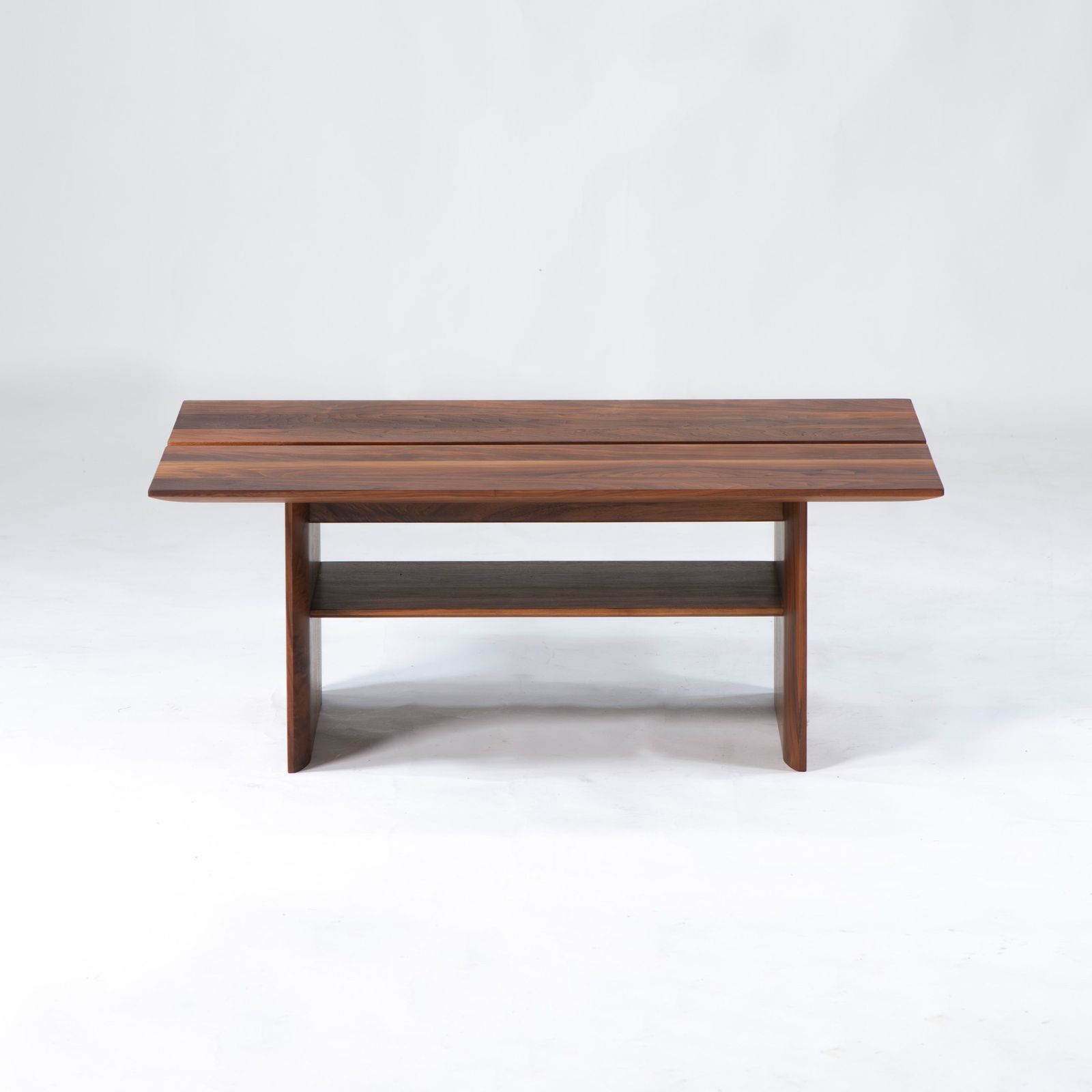 KIRITSU MOKKO ウォールナットセンターテーブルサイドテーブル起立木工