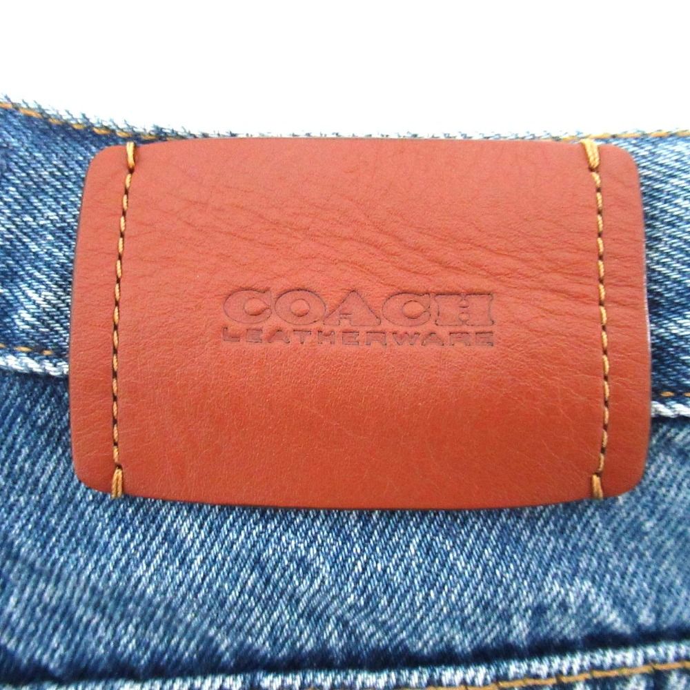 美品 COACH コーチ ルームパンツ バギーデニムパンツ ワイドジーンズ  