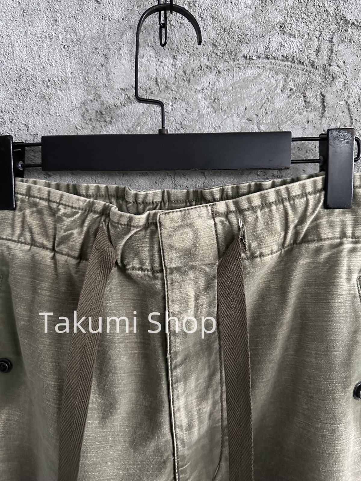MAISON MIHARA YASUHIRO コットンサテン カーゴパンツ 