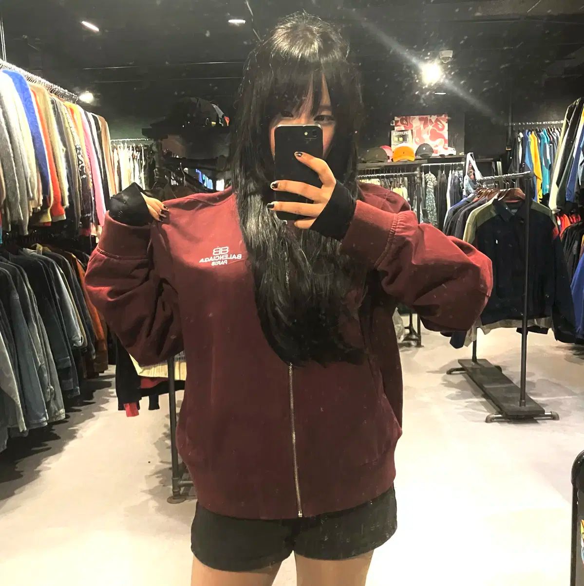 483 BARENCIAGA バレンシアガ ブルゾン ジャケット レッドワイン