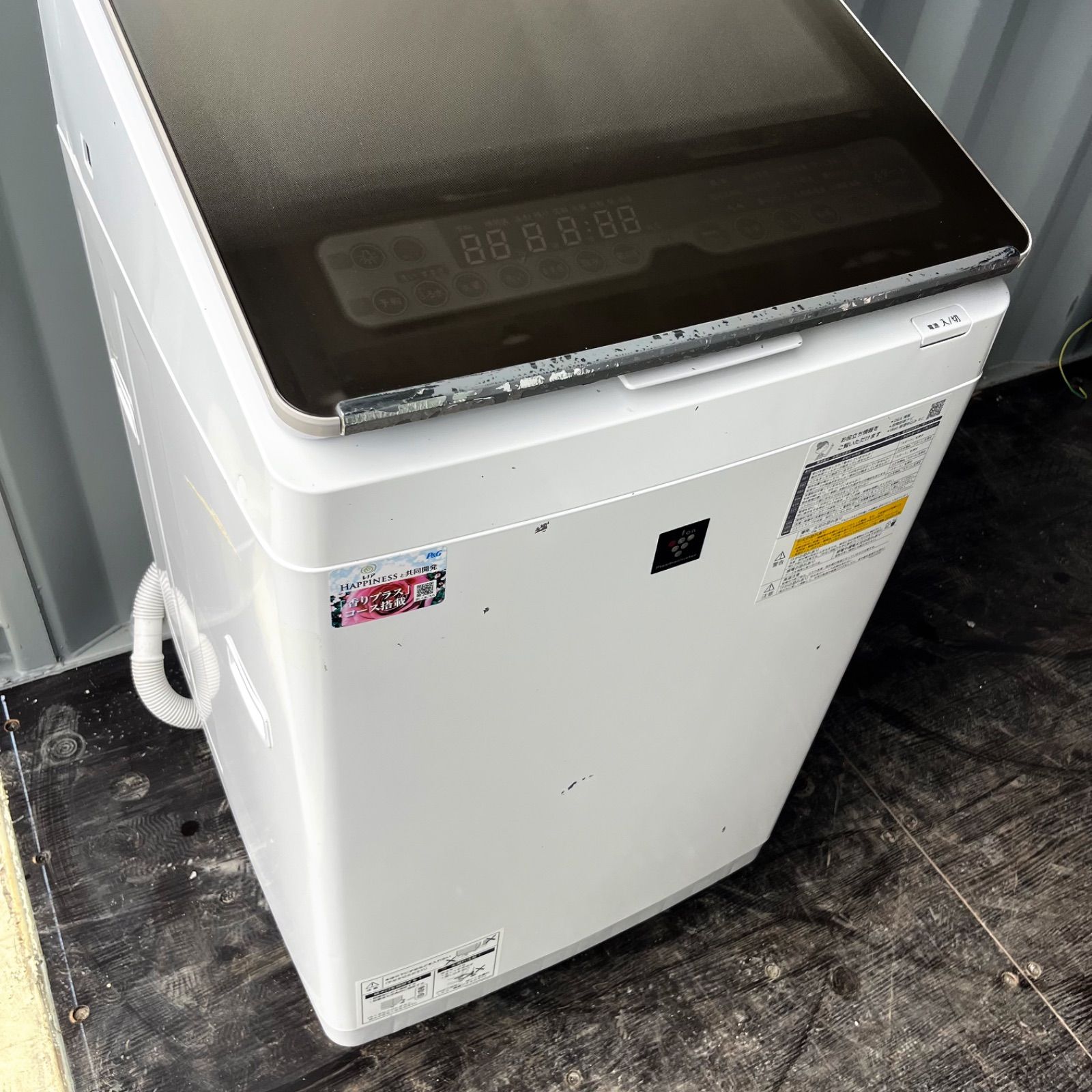 152取付無料！完動品！SHARP熱乾燥搭載スタイリッシュゴールド11kg洗濯