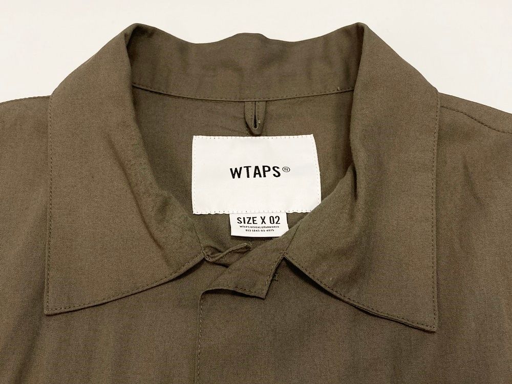 WTAPS バーガンディ 半袖シャツ ヘリンボーン柄 ほぼ新品 Wtaps Frio 01 / SS / Cotton. Herringbone. Textile 