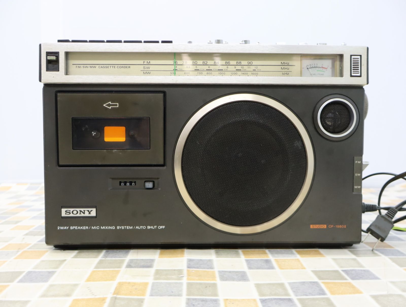 △希少 レア レトロ｜FM/SW/MWラジカセ｜SONY ソニー CF-1980Ⅱ AV機器｜アンティーク オーディオ機器 □O7798 - メルカリ